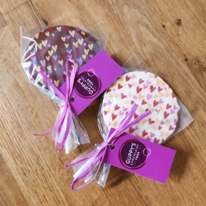 White Chocolate Heart Lolly
